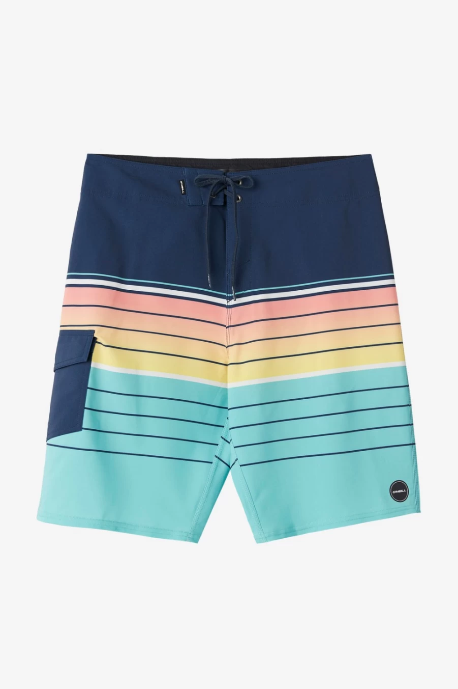 O'Neill Men's Hyperfreak Divergent Navy Boardshorts - Quick Dry Swim Trunks for Men