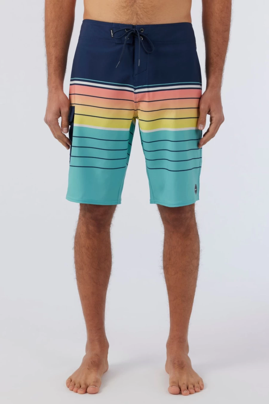O'Neill Men's Hyperfreak Divergent Navy Boardshorts - Quick Dry Swim Trunks for Men