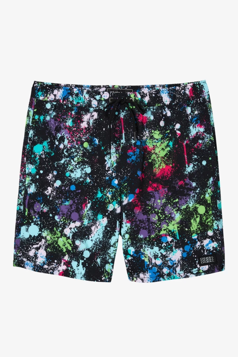 O'Neill Men's Black Spray Volley 17" Boardshorts