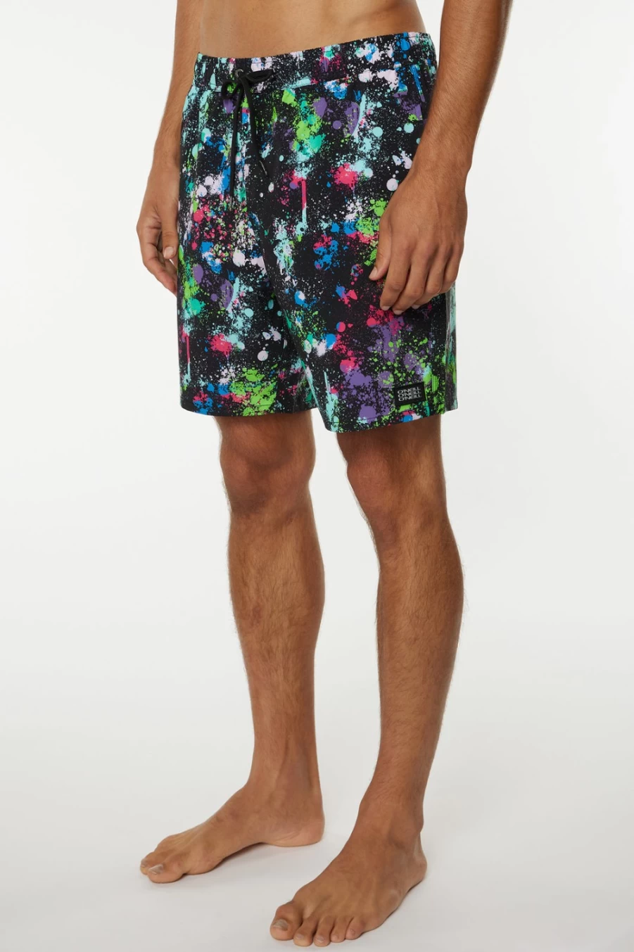 O'Neill Men's Black Spray Volley 17" Boardshorts