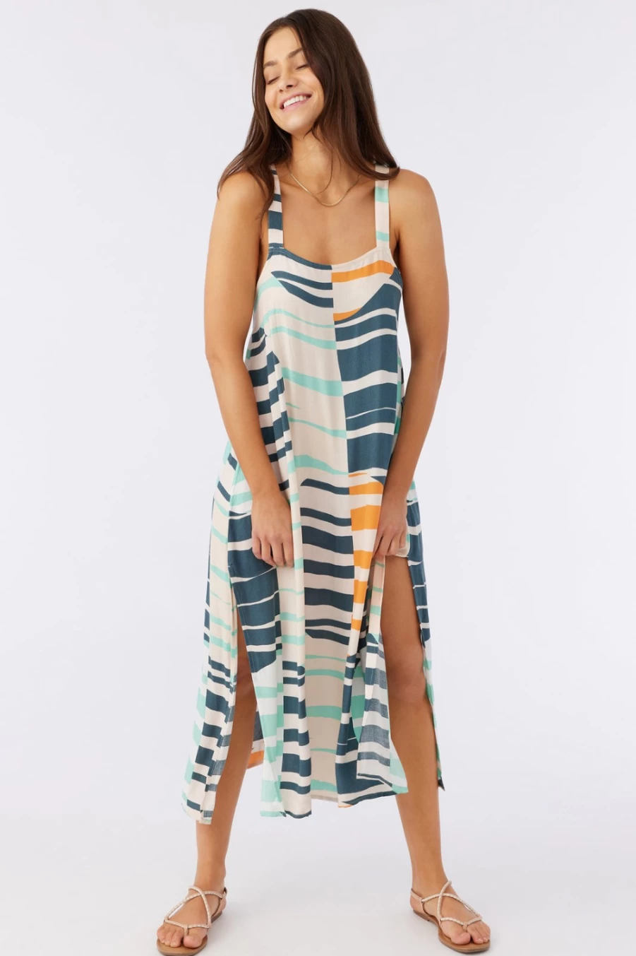 O'Neill Women's Multicolored Miranda Midi Printed Dress Cover-Up