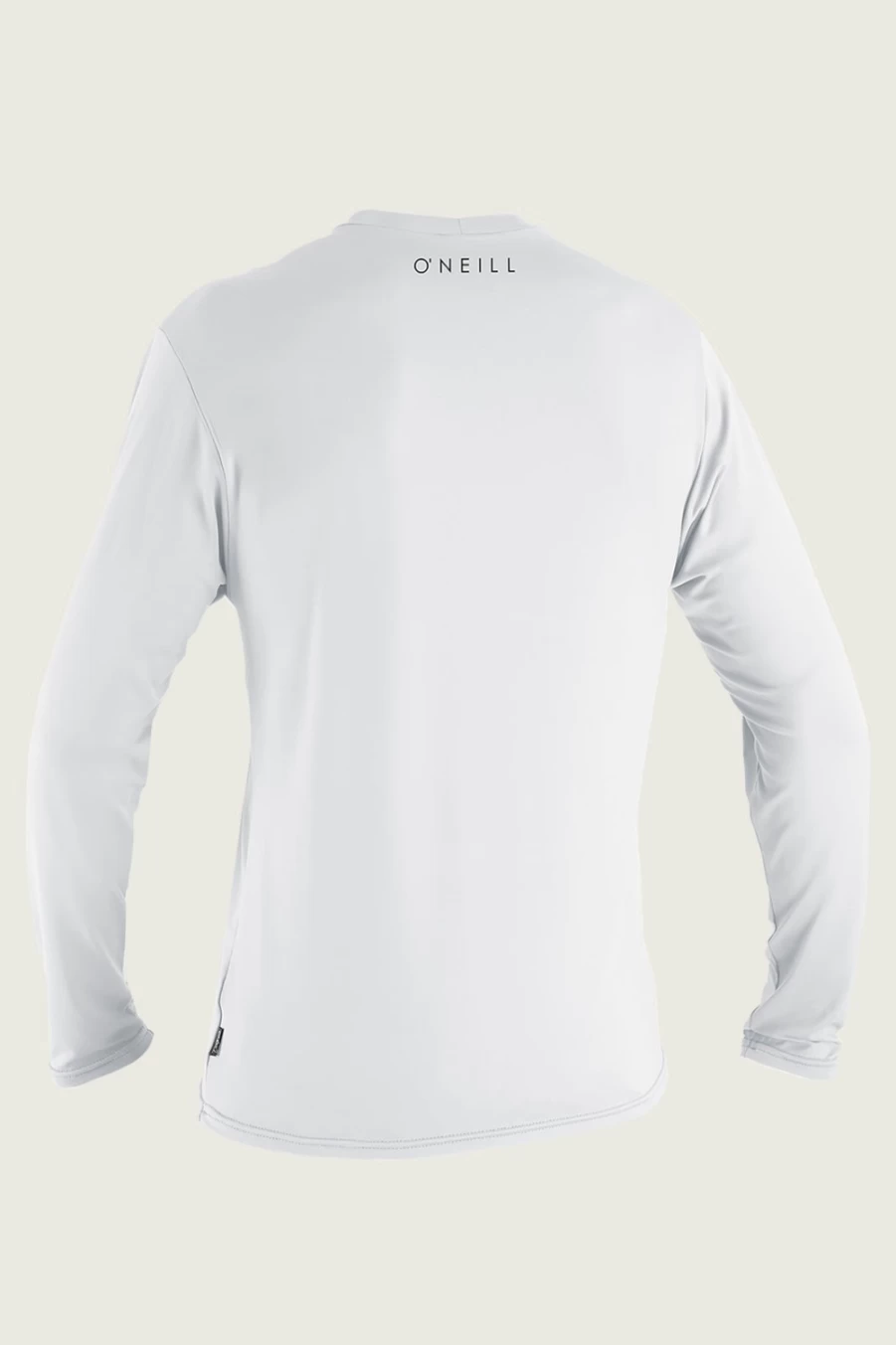 O'Neill Men's Basic Skins 30+ Long Sleeve Sun Shirt - White UPF Protection