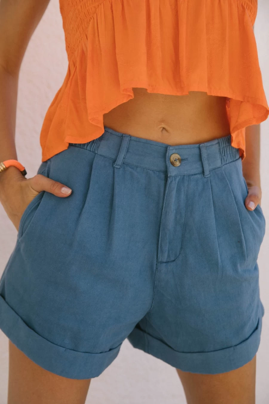 O'Neill Women's Benton Shorts in Classic Blue | Comfort & Style