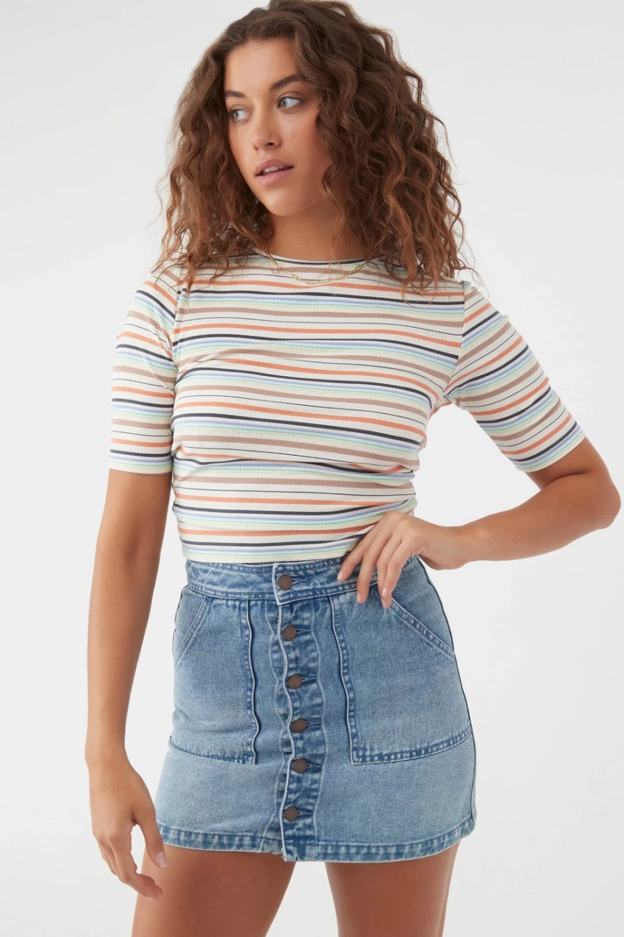 O'Neill Women's Kitsy Multi-Way Multicolored Top