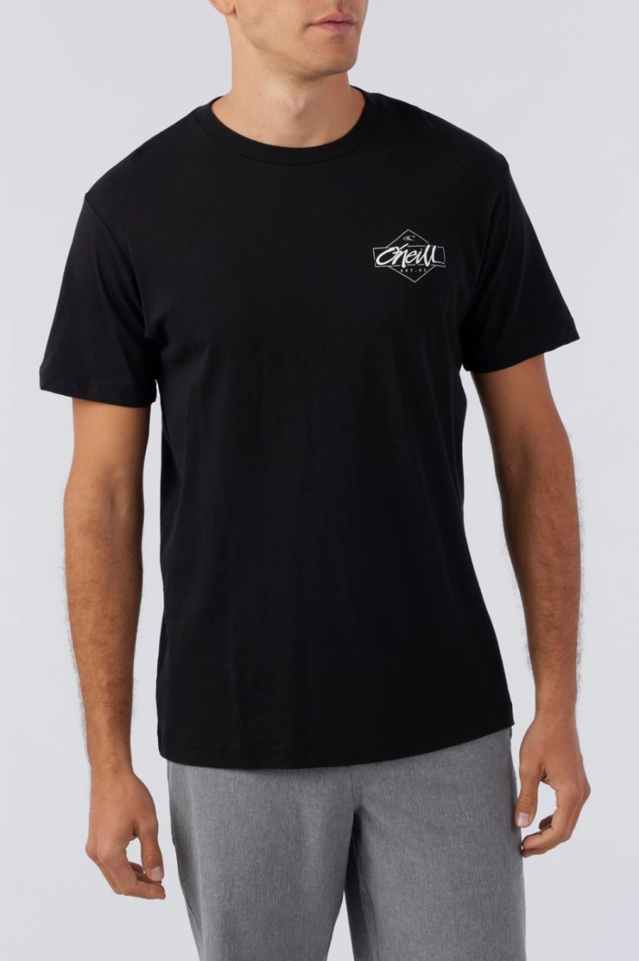 O'Neill Men's Black Diamond Tee - Premium Cotton T-Shirt