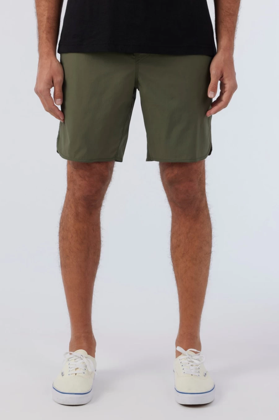 O'Neill Men's Trvlr Camino 18" Hybrid Shorts in Army Green
