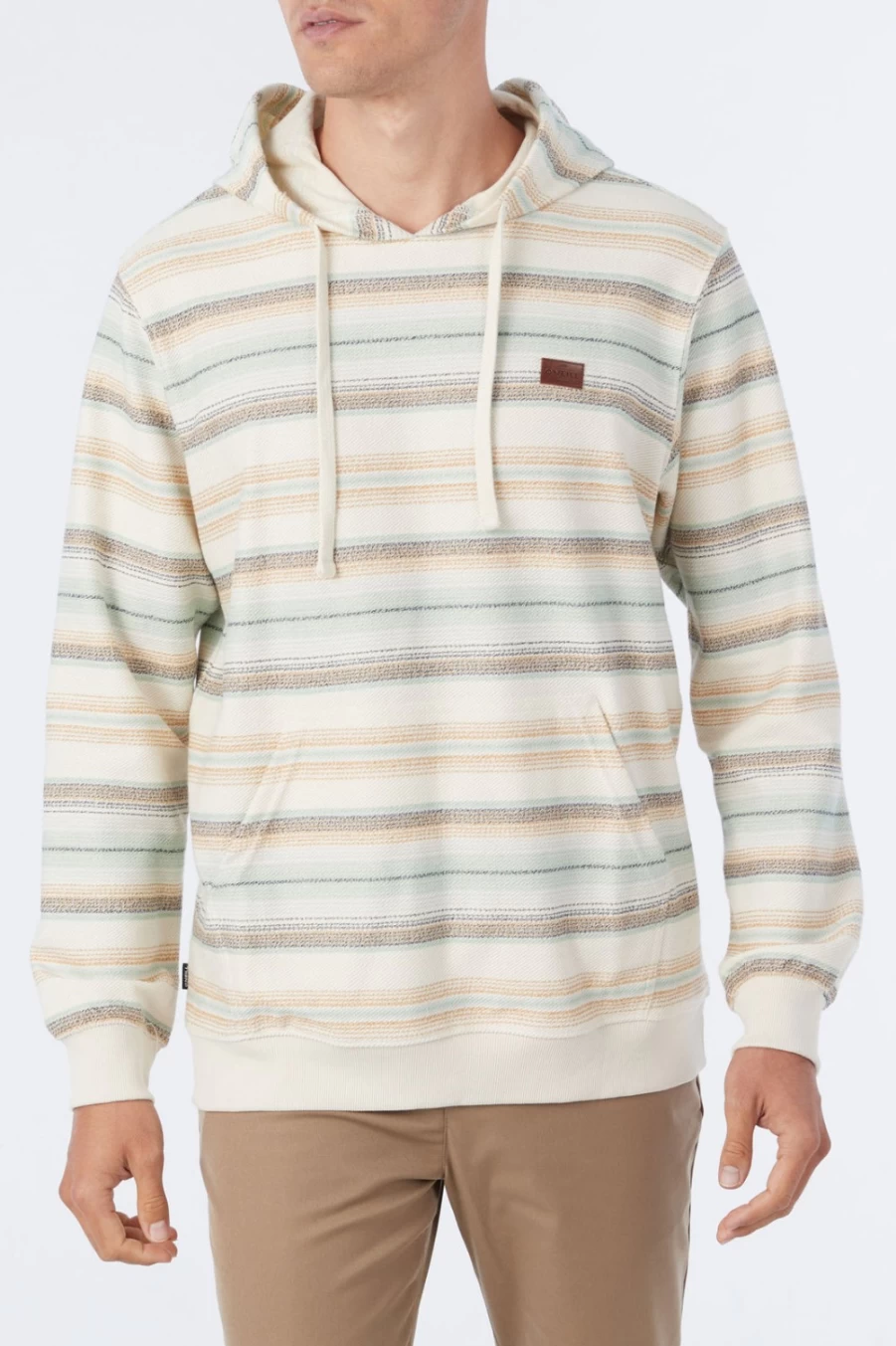 O'Neill Men's Cream Bavaro Stripe Pullover Sweater