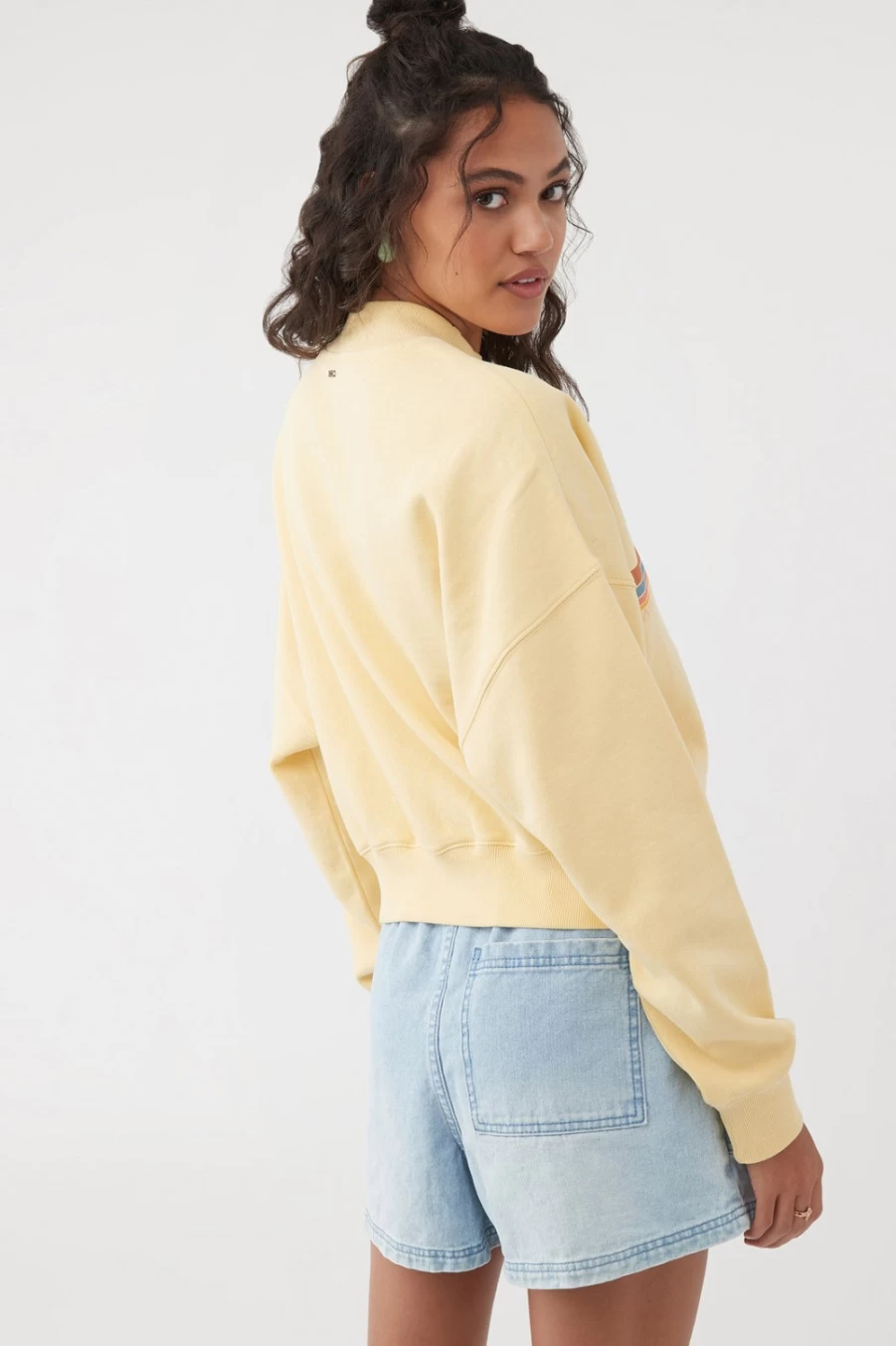 O'Neill Women's Straw Moment Crop Pullover Sweatshirt