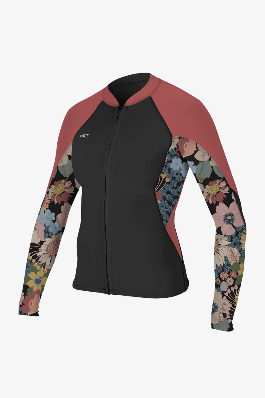 O'Neill Women's Bahia 1.5mm Neoprene Zip Jacket - Surfing & Water Sports Wetsuit Top