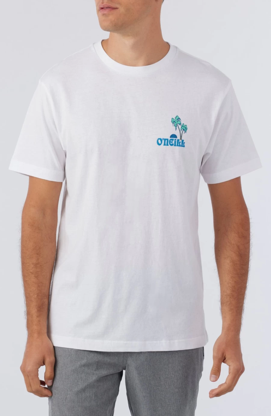 O'Neill Men's Wavvy Tee - White Classic Fit T-Shirt