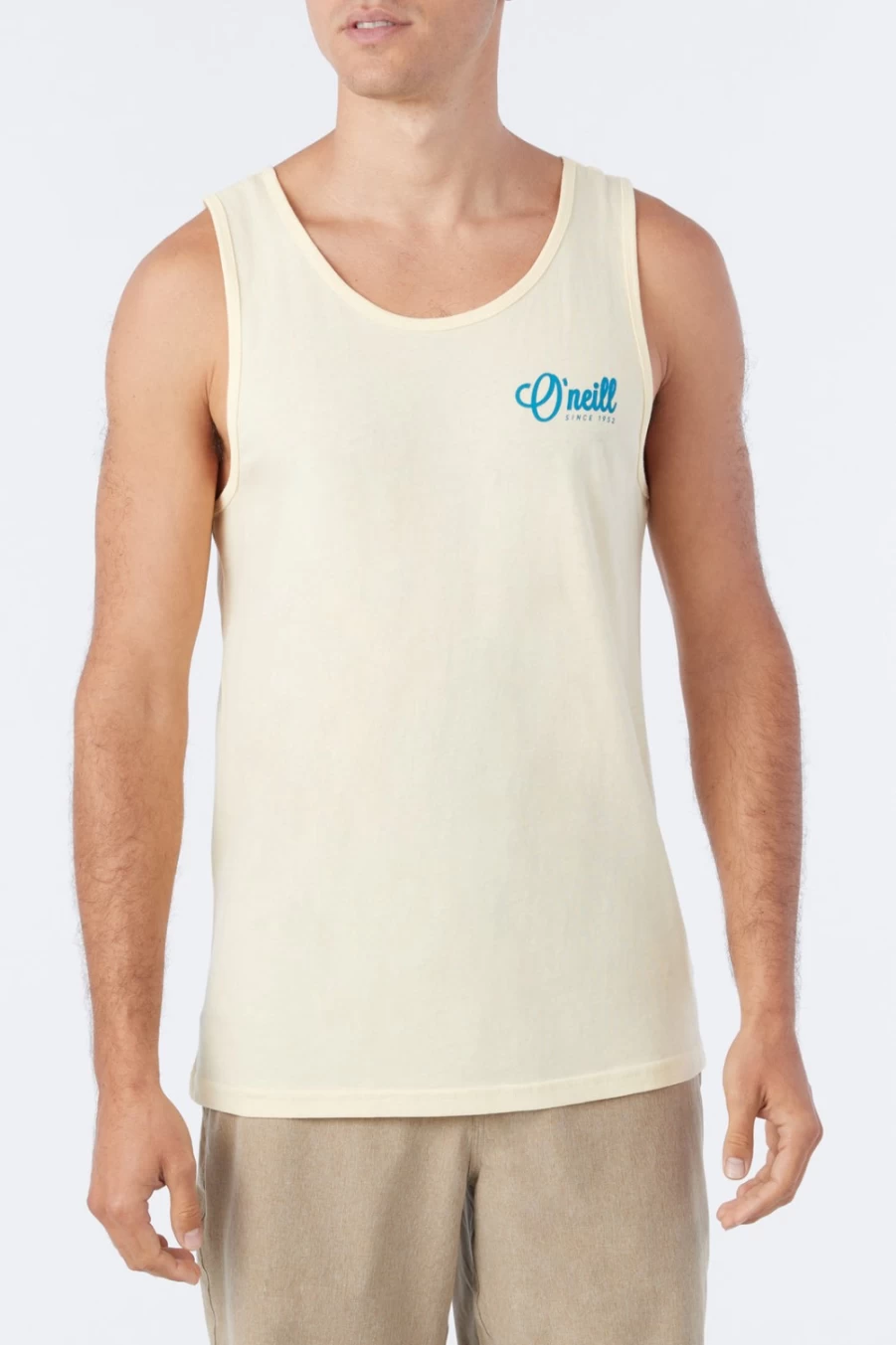 O'Neill Men's Promised Land Tank Top in Pale Yellow - Surf & Casual Wear