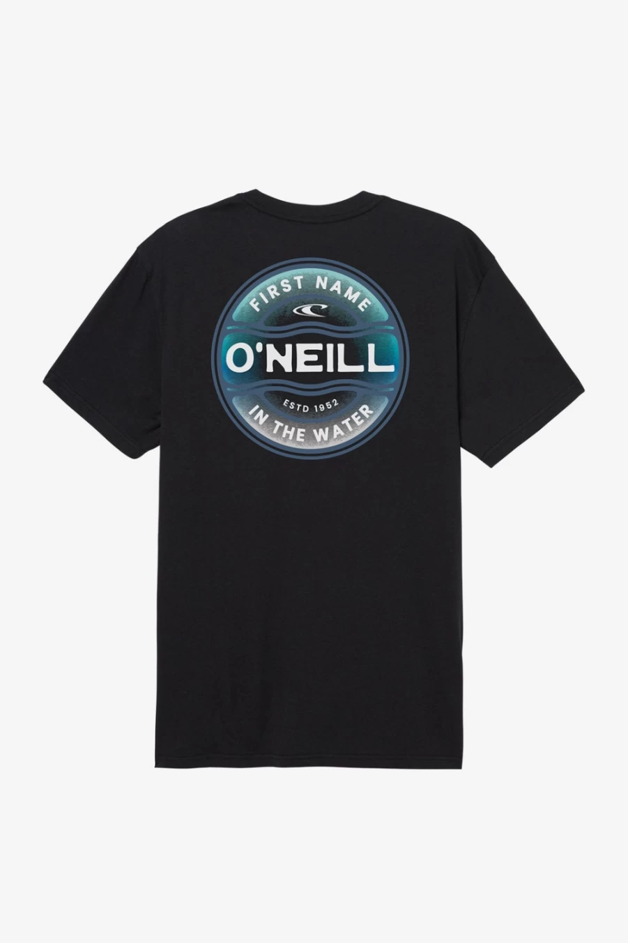 O'Neill Men's Black Ripple Tee - Stylish Casual Short Sleeve T-Shirt