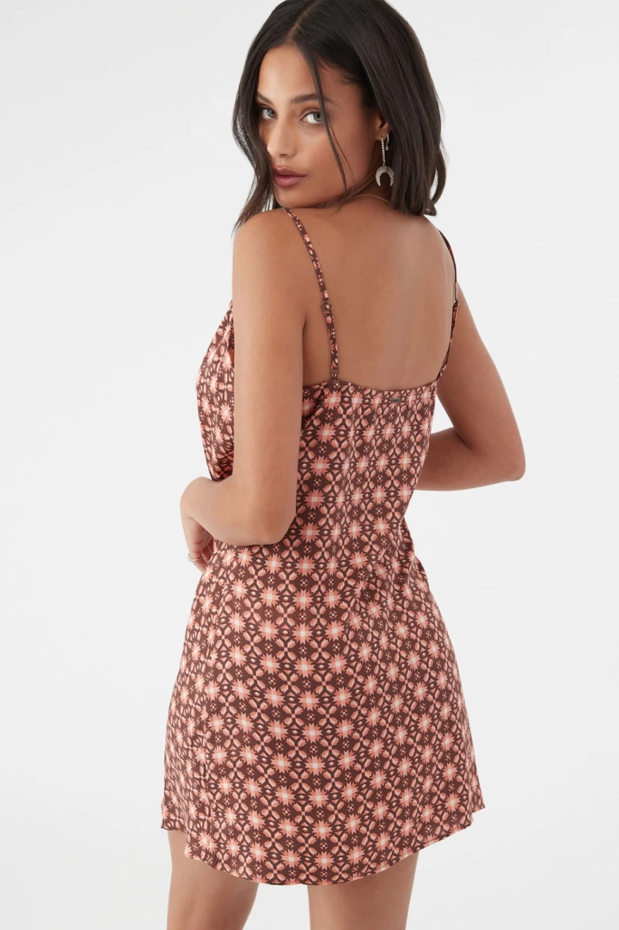 O'Neill Women's Canyonclay Judith Geo Satin Dress