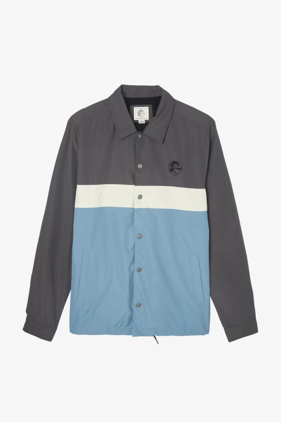 O'Neill Men's Daybreak Jacket in Blueshadow - Lightweight Waterproof Outdoor Windbreaker