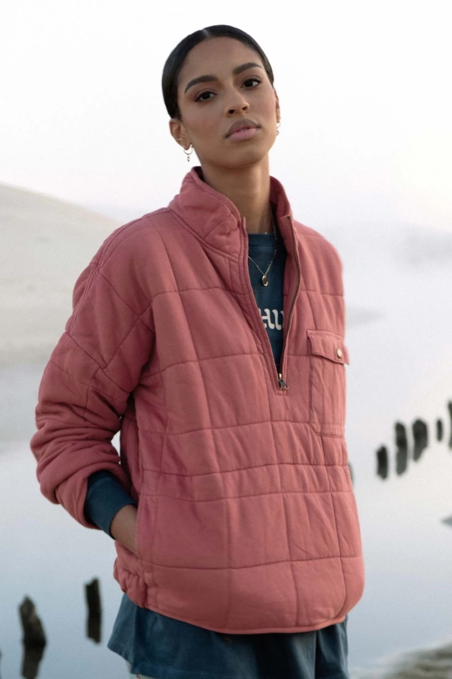 O'Neill Women's Aragon Quilted Pullover Jacket | Mable Design