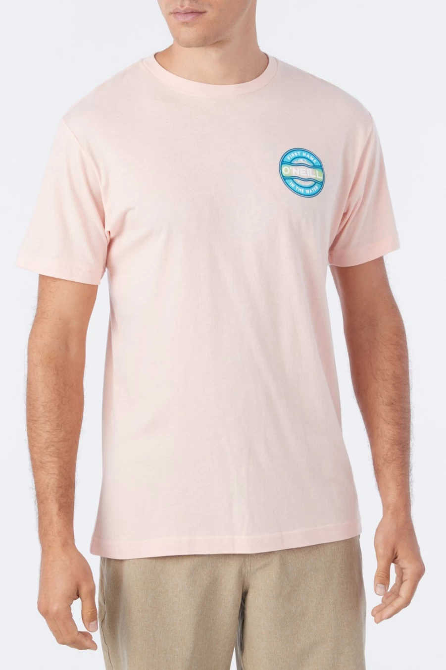 O'Neill Men's Ripple Tee - Soft Pinkdust T-Shirt for Casual Wear