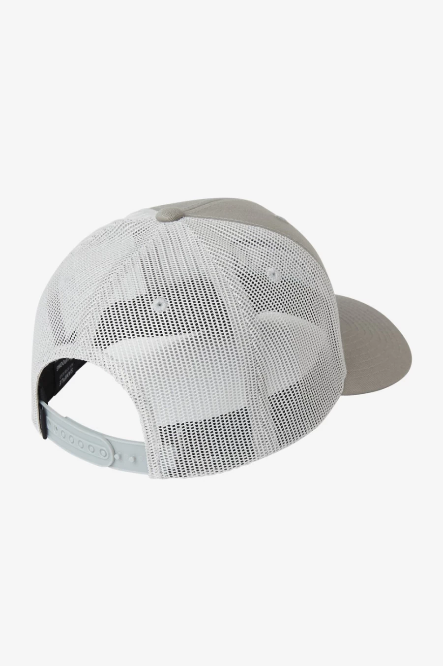 O'Neill Men's Light Grey Trucker Hat - Headquarters Style Adjustable Snapback Cap