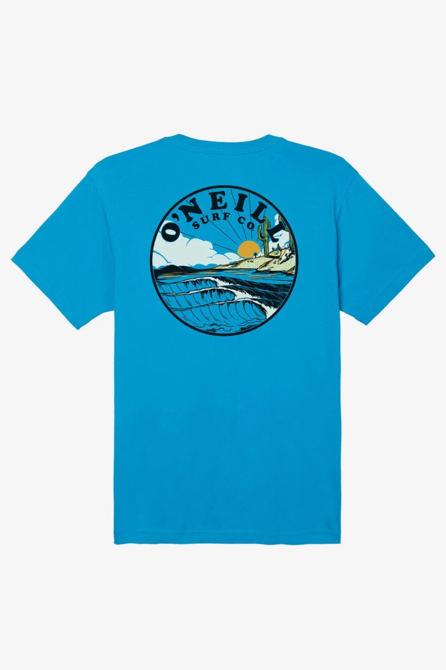 O'Neill Men's San Felipe Tee in Electric Blue - Short Sleeve Casual T-Shirt