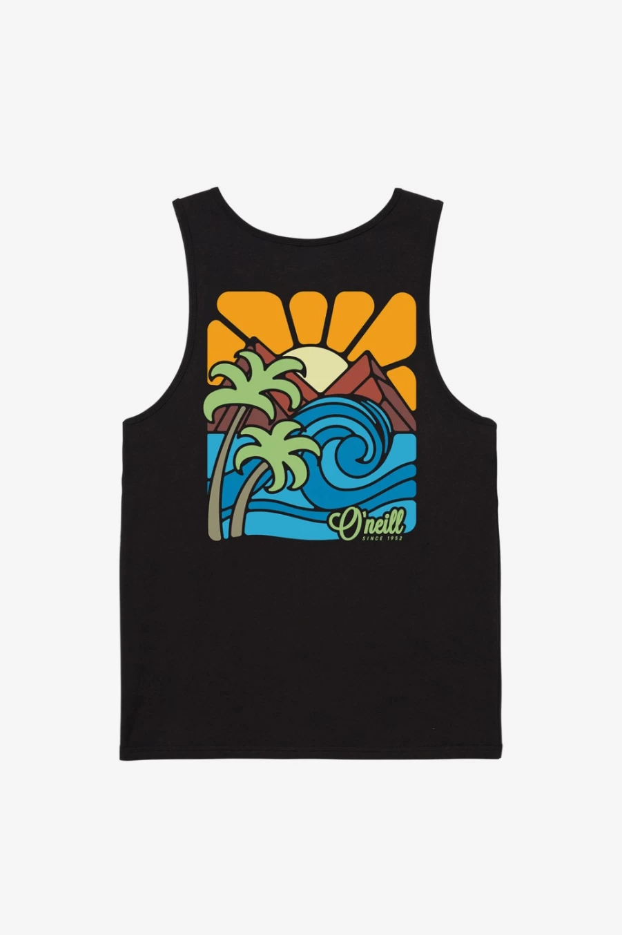 O'Neill Men's Black Promised Land Tank Top