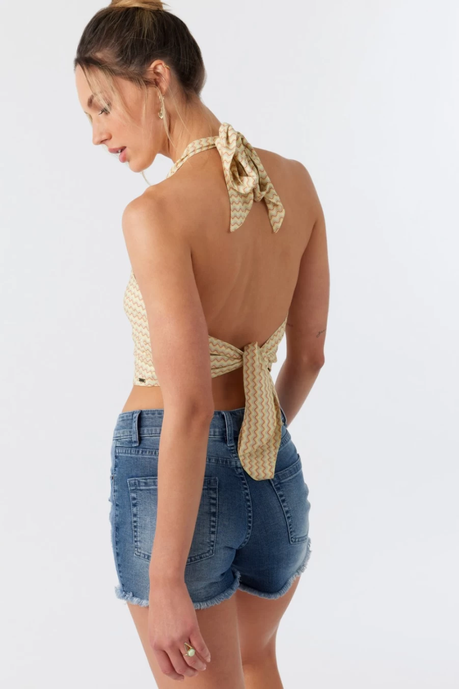 O'Neill Women's Kennie Top - Straw Colored Casual Wear
