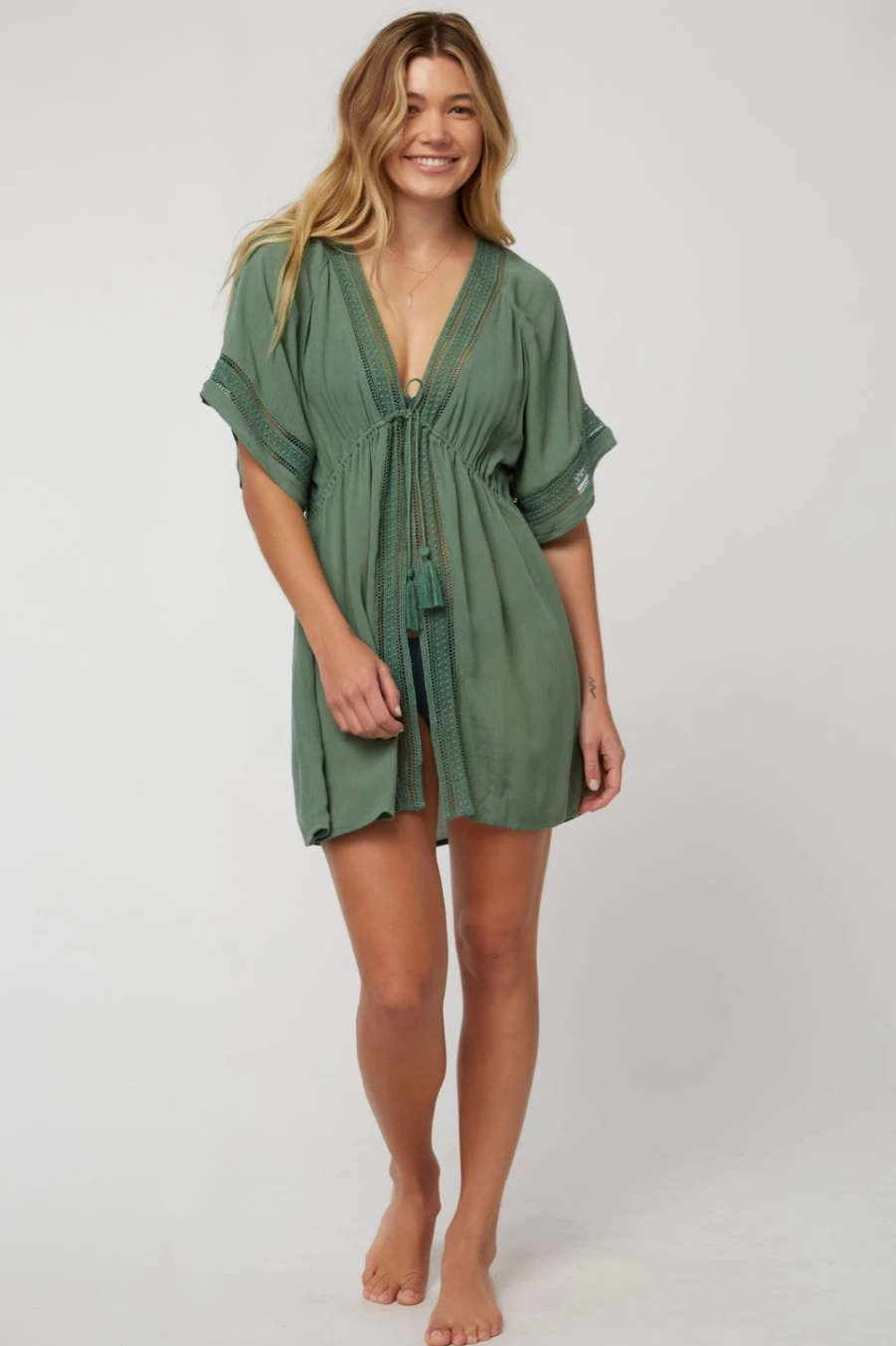 O'Neill Women's Green Wilder Cover-Up Swimwear