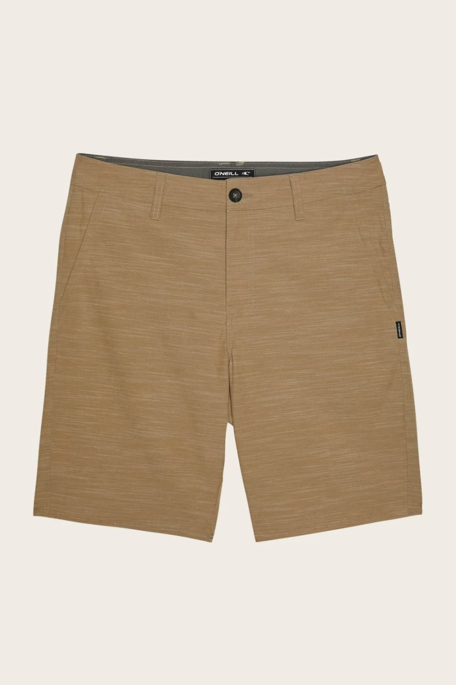 O'Neill Men's Khaki Locked Slub 20" Hybrid Shorts