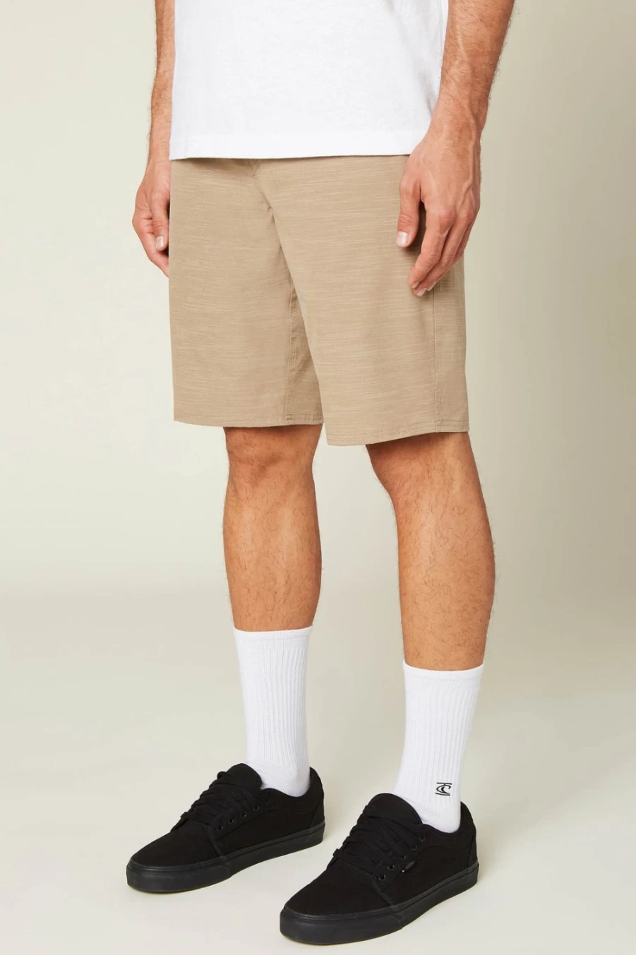 O'Neill Men's Khaki Locked Slub 20" Hybrid Shorts