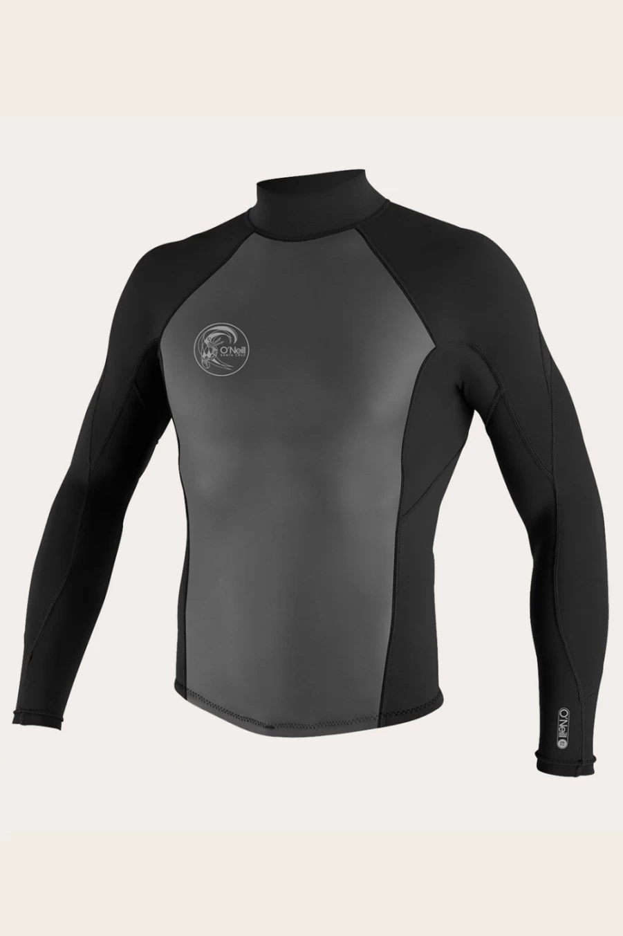 O'Neill Men's 2mm/1mm Back Zip Wetsuit Jacket - Black (Blk/Blk/Blk)