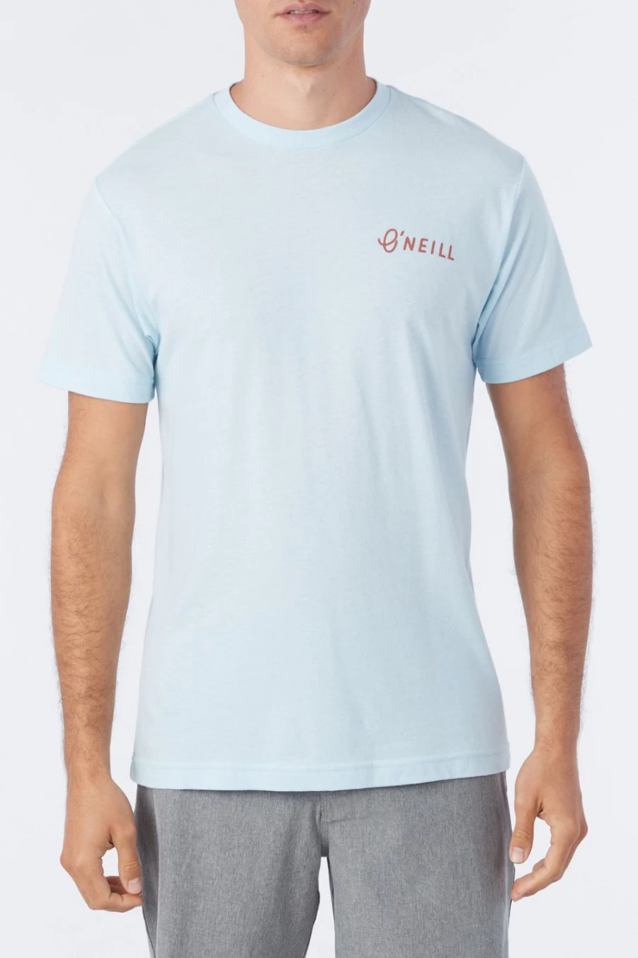 O'Neill Men's Undercover Tee in Sky Blue Heather - Casual Short Sleeve T-Shirt