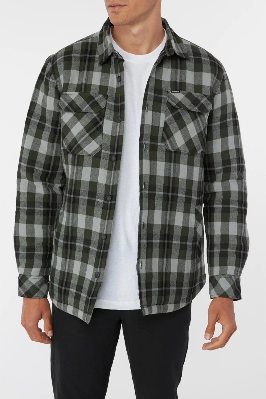 O'Neill Men's Dunmore Jacket in Dark Olive - Water-Resistant Outdoor Coat