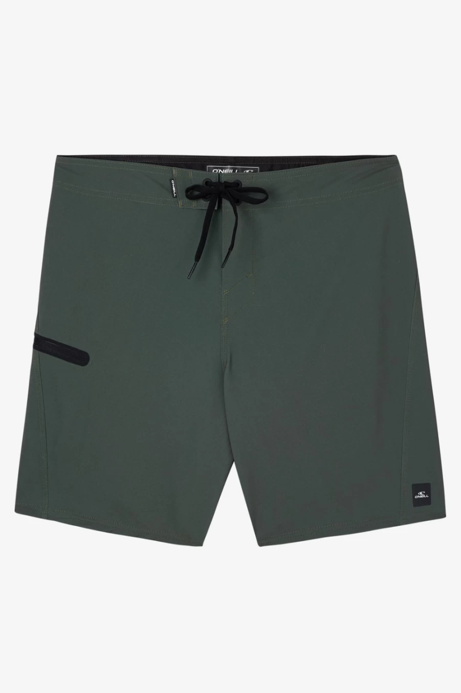 O'Neill Men's Hyperfreak Tech Solid 19" Boardshorts - Dark Olive