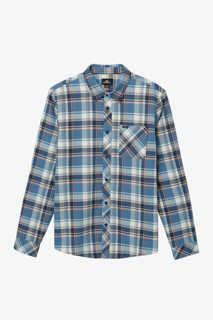 O'Neill Men's Winslow Plaid Flannel Shirt in Blueshadow - Classic Comfort & Style