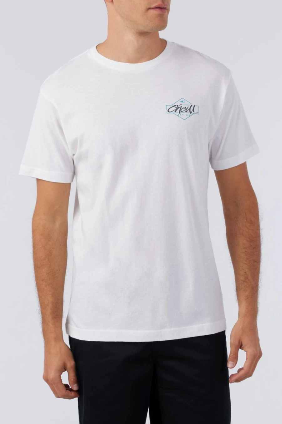 O'Neill Men's White Diamond Tee - Premium Cotton T-Shirt