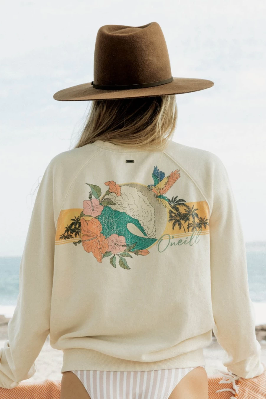 O'Neill Women's Seaspray Fleece Jacket in Winterwhite