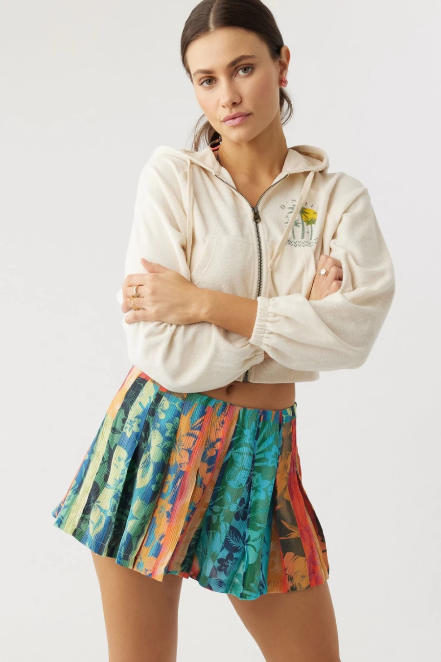 O'Neill Women's Multicolored Yolanda Shorts | Comfortable & Stylish Casual Wear