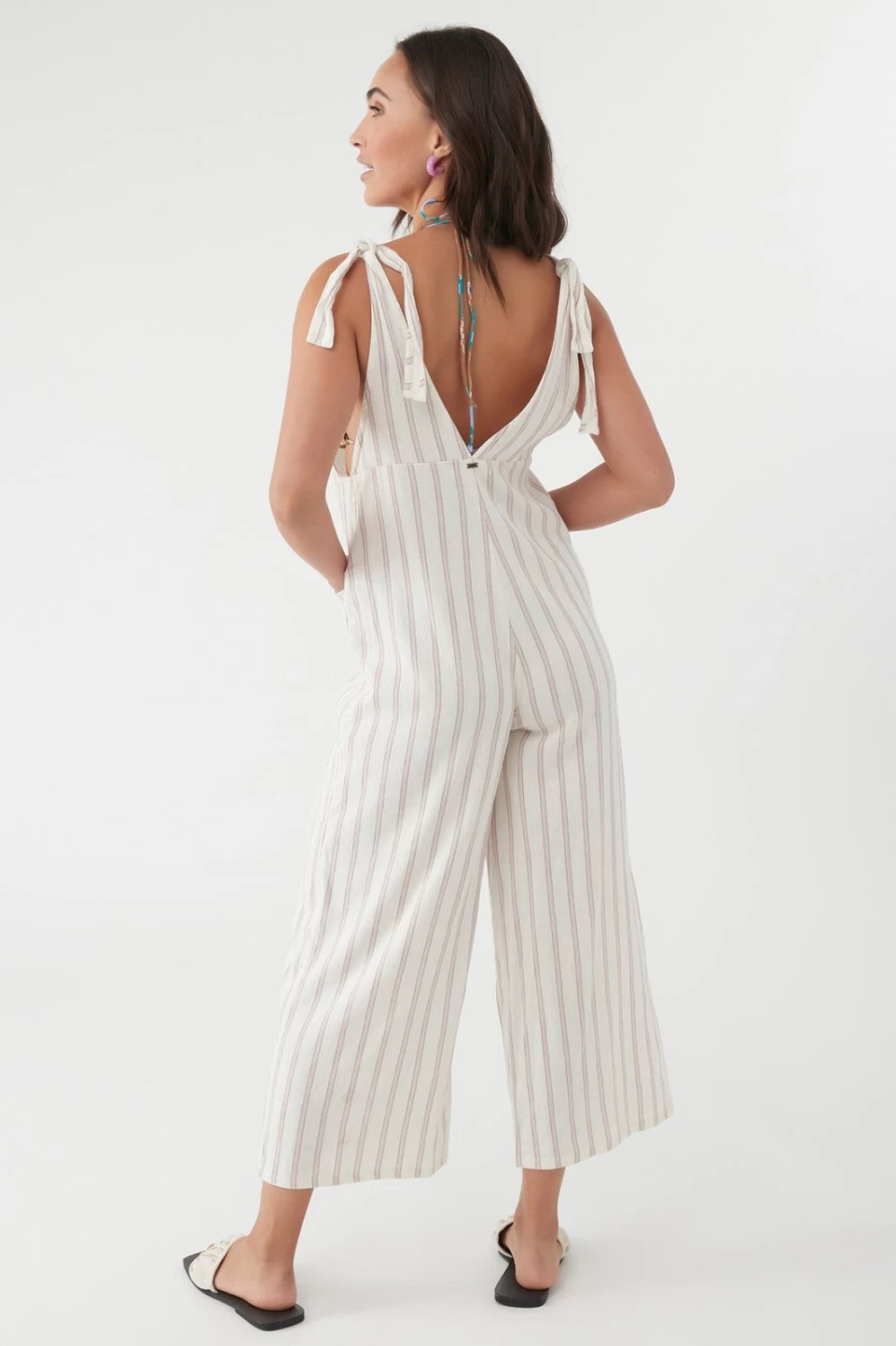 O'Neill Women's Winterwhite Sid Stripe Jumpsuit - Stylish Striped Romper for Women
