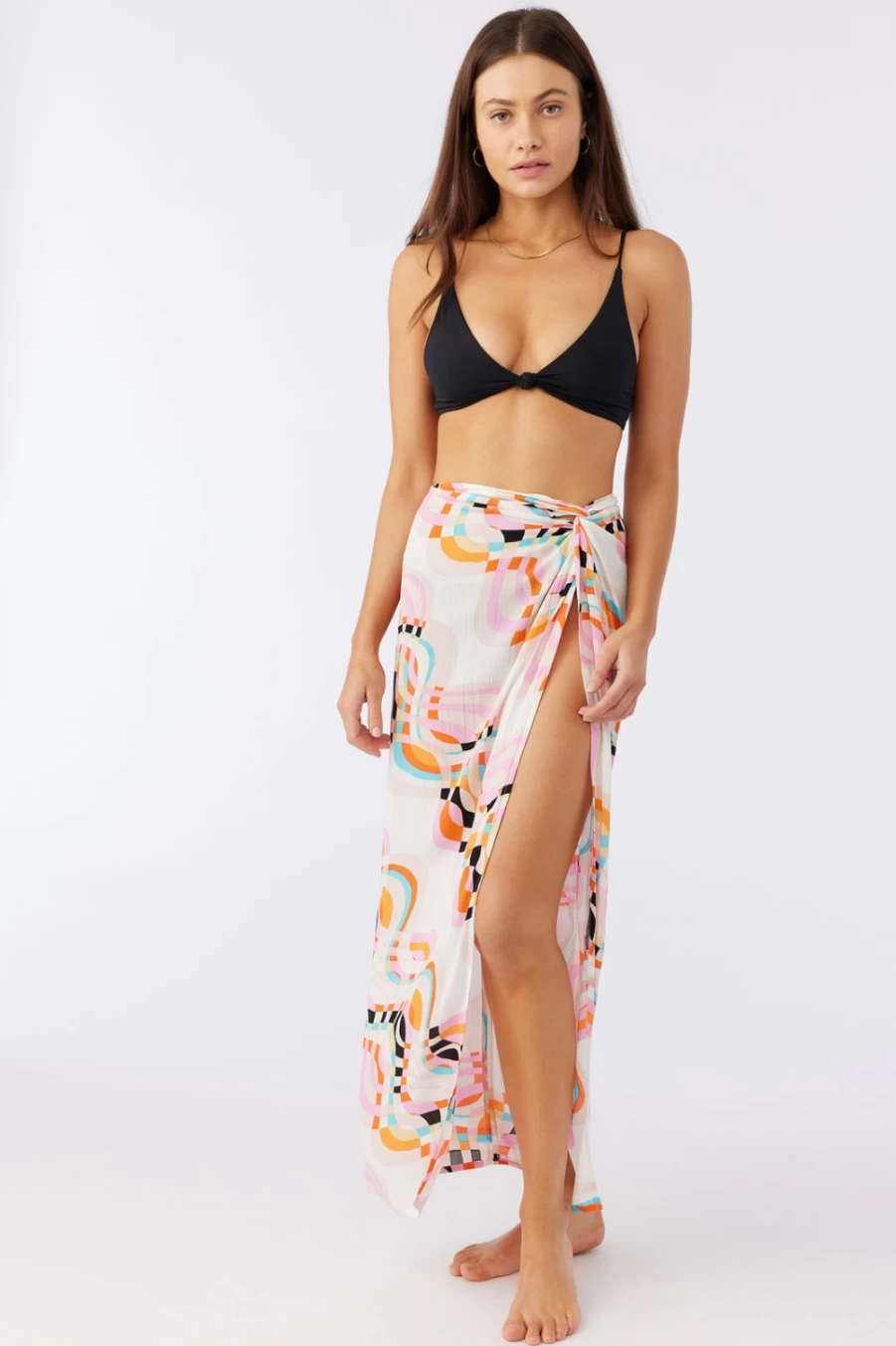 O'Neill Women's Pink Hanalei Reflections Skirt Cover-Up
