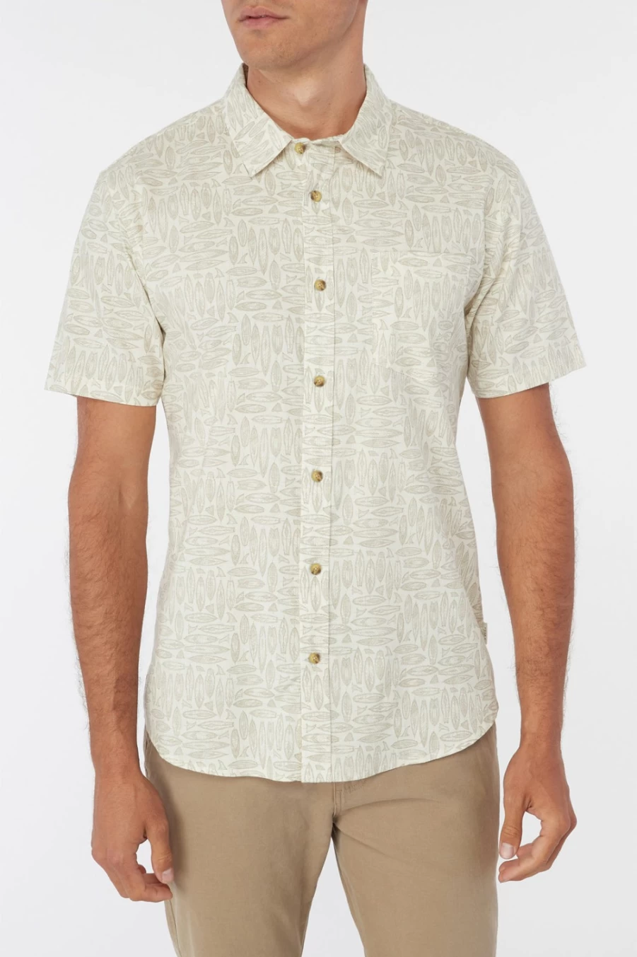 O'Neill Men's Cream Jack O'Neill Surf Shapes T-Shirt