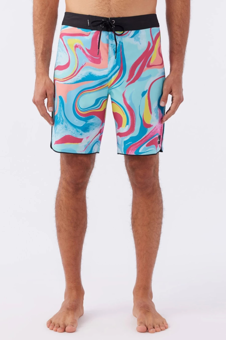 O'Neill Men's Hyperfreak Mysto Scallop 19" Multicolored Boardshorts