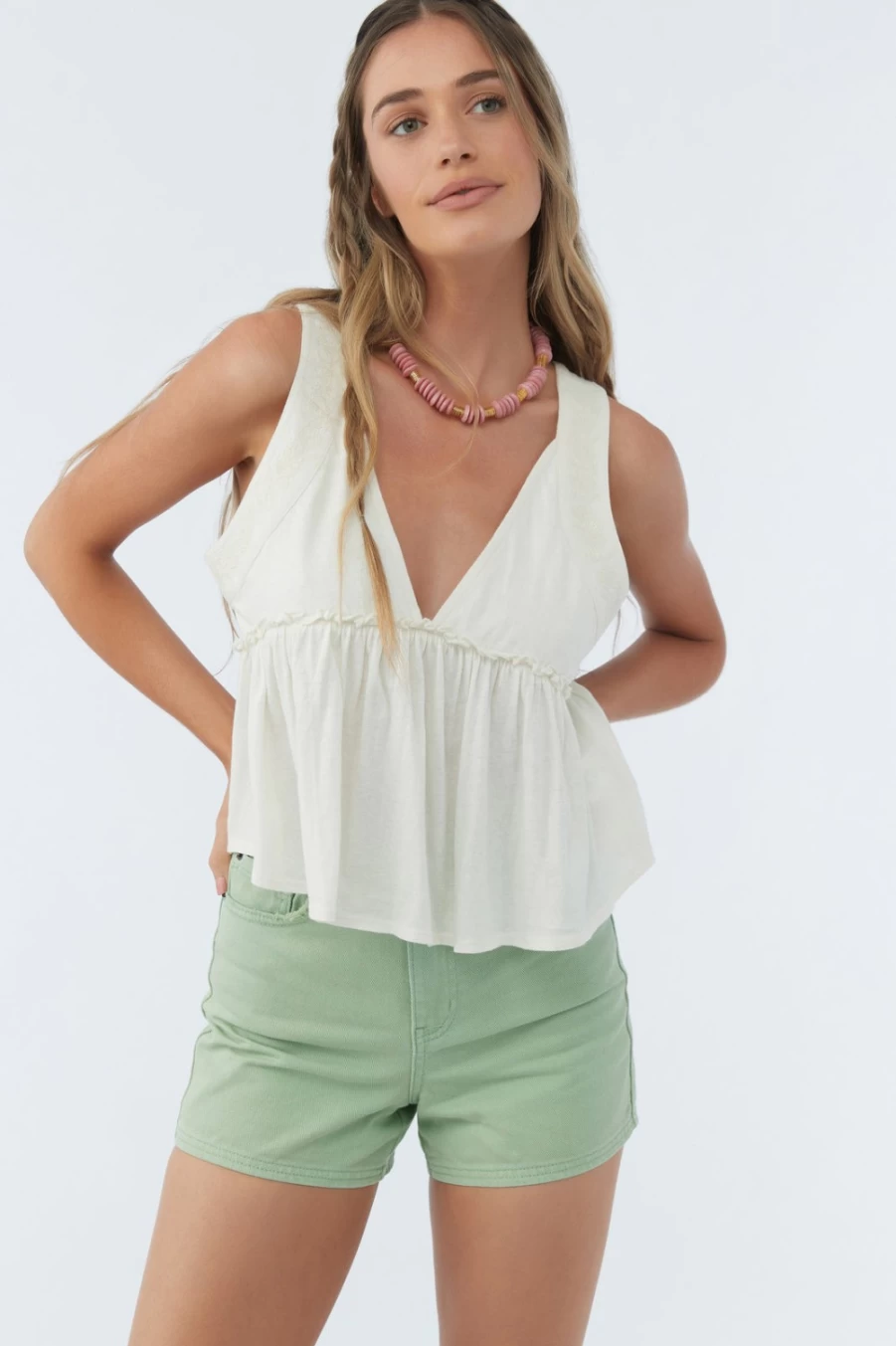 O'Neill Women's Deanna Tank Top in Winterwhite - Comfortable Casual Wear
