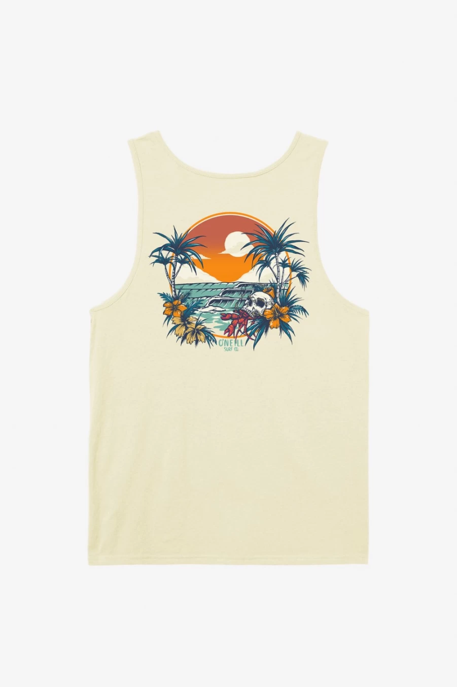 O'Neill Men's Hermit Tank Top in Pale Yellow - Lightweight Comfort Fit