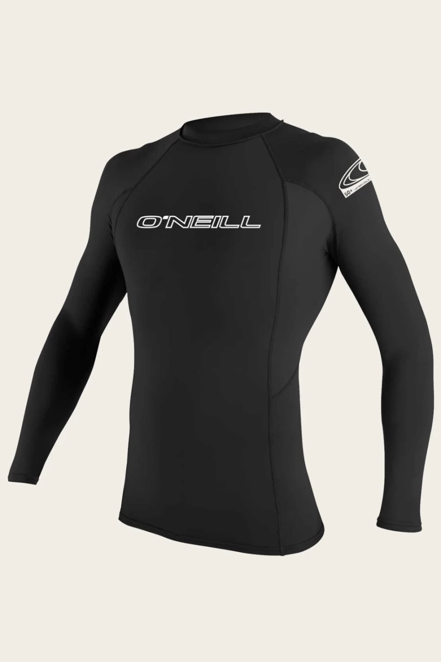 O'Neill Men's Basic Skins 50+ Long Sleeve Rash Guard - Black