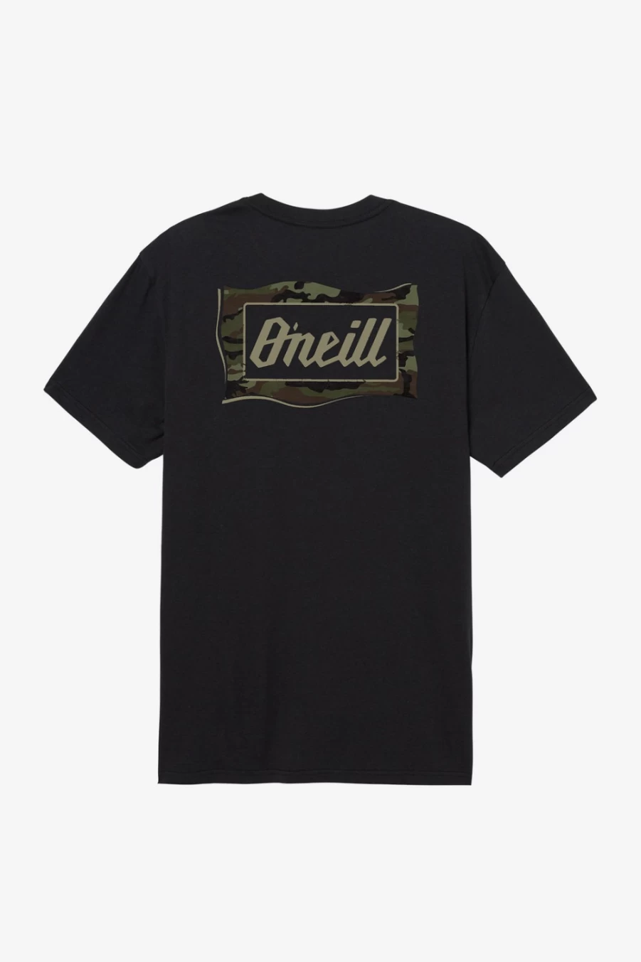 O'Neill Men's Black Burnout T-Shirt - Soft Vintage Tee for Casual Wear