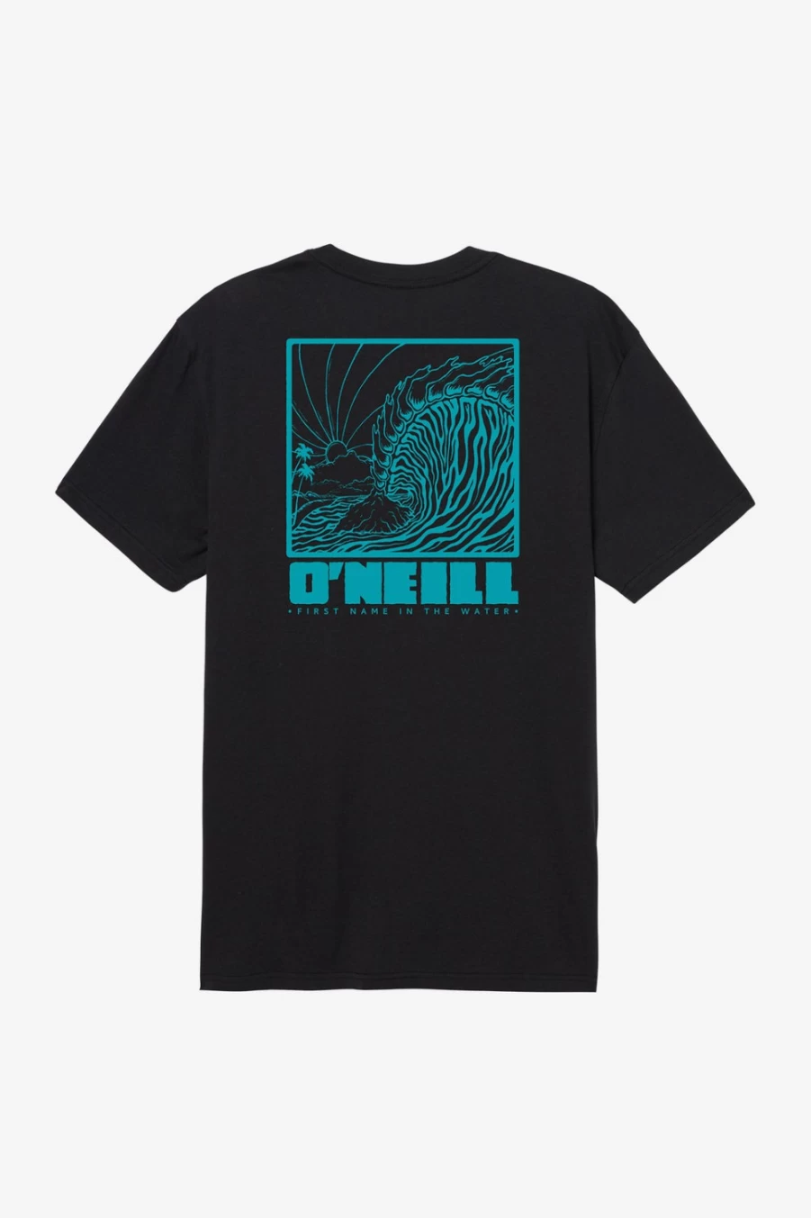 O'Neill Men's Black Tropo Tube Tee - Classic Fit Short Sleeve T-Shirt
