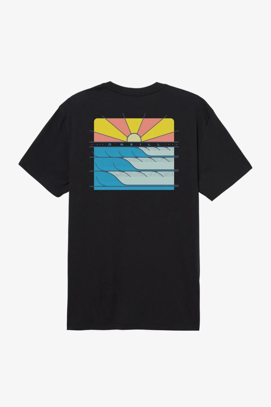 O'Neill Men's Black Stacked Tee - Premium Cotton T-Shirt for Men