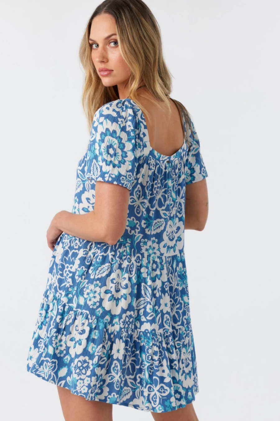 O'Neill Women's Skylar Dress in Classic Blue - Stylish & Comfortable Casual Wear