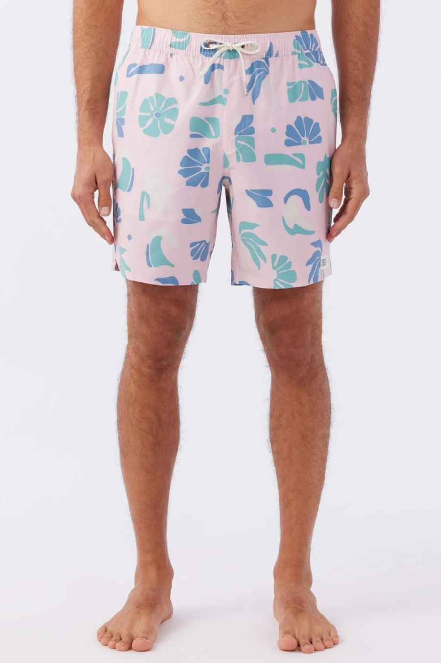 O'Neill Men's Hermosa 17" Boardshorts in Pinkdust - Quick-Dry Swim Trunks for Men