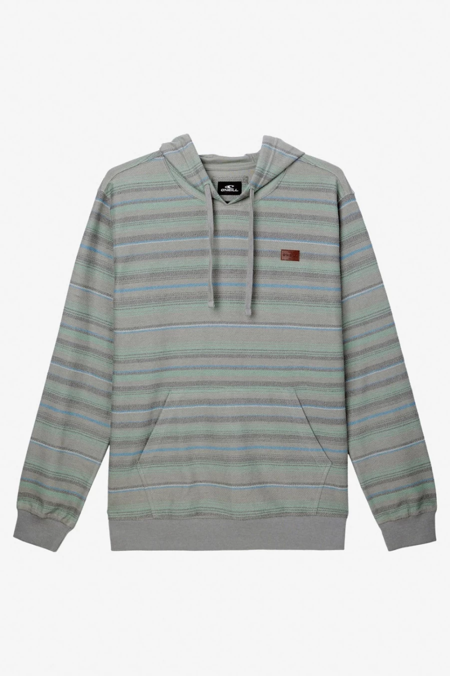 O'Neill Men's Light Grey Bavaro Stripe Pullover Sweater