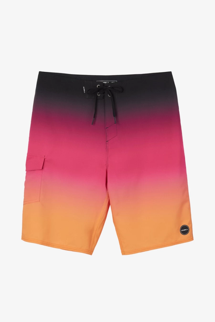 O'Neill Men's Hyperfreak Divergent 21" Boardshorts in Fuchsia - Quick-Dry Swim Trunks for Surfing & Beach