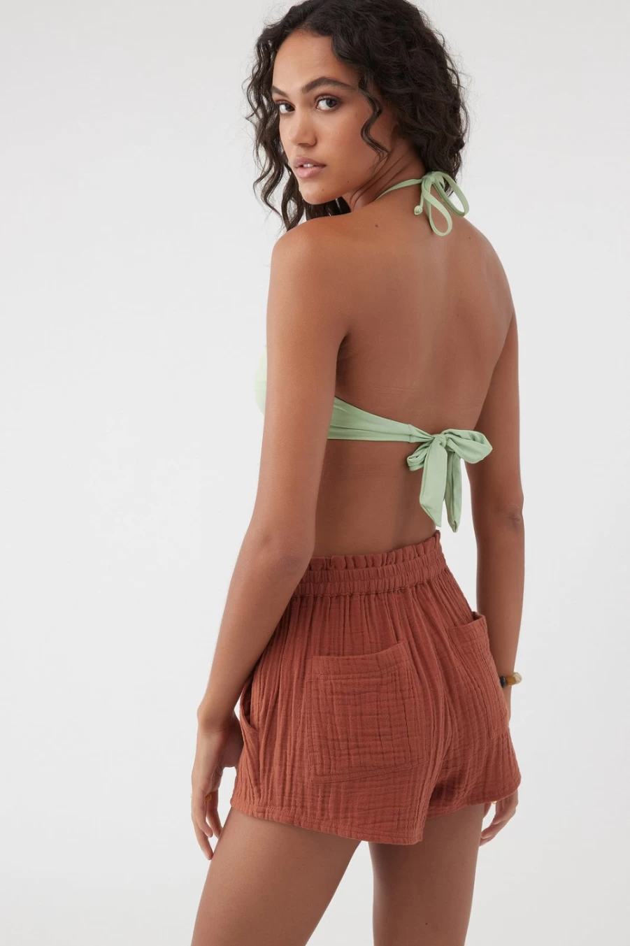O'Neill Women's Carla Shorts in Rustic Brown - Comfortable and Styletic Casual Wear